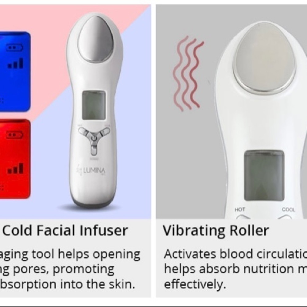NIB-LUMIERE-DUAL SONIC INFUSER FACE & EYE - Picture 7 of 16